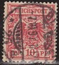 Germany 1900 Escudo Armas 10 Pfeenig Rojo Scott 48